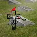 Personalized Memorial Plaques for Outdoors Cardinals In Loving Memory Grave Marker Metal Garden Stakes, Sympathy Gifts for Loss of Loved One Cemetery Remembrance Graveyard Decorations 1PCS