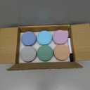 DRKIO 6 Pack Glass Baby Food Storage Containers - 4 Oz Baby Food Jars with Lids Baby Food Maker Microwave Dishwasher Freezer Safe 100% Leak Proof BPA Free Reusable