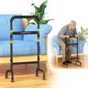 Heavy-Duty Stand Assist for Chair & Couch - Wide 17.5" Iron Base, Adjustable Height 29.5"-38.7", 450lb Capacity Mobility Aid for Seniors & Recovery