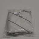 ArtBud Cotton Linen Table Cloths Boho Farmhouse Heavy Fabric Table Cover Burlap Striped Washable Table Top for Parties Coffee Kitchen Picnic Round, 60"(4-6 Seats) (White-black)