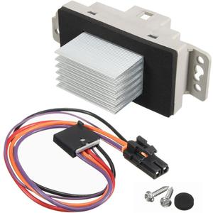 15-81773 HVAC Fan Blower Motor Resistor Kit with Harness Compatible with Chevy Silverado Tahoe Suburban Avalanche Trailblazer GMC Sierra Envoy Yukon XL Replaces 89018778, 89019351, 19260762, RU-631