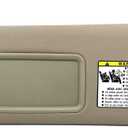 Ezzy Auto Visera parasol para lado izquierdo del conductor compatible con 4Runner 2004 2005 2006 2007 74320-3D050 74320-3D050-B0 (Beige)
