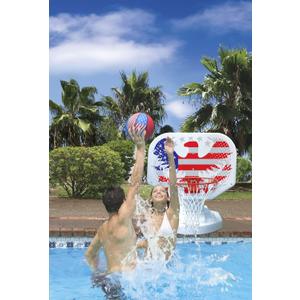 Poolmaster American Stars and Stripes Eagle Competition Poolside Basketball Game