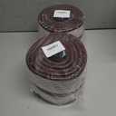 2 x Baby Proofing Wall Corner Protector,Edge Guard Corner Protector,6.56ft Thinken Soft Corner Protectors Pre-Taped Soft Rubber Foam Edge Cushion for Furniture (Brown, 6.56Ft x 5.9" W x 0.47" Th)