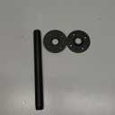 Industrial Iron Pipe Clothes Hanging Bar DIY Wall-Mounted Garment Rack Heavy Duty Clothing Rack for Bedroom, Laundry Room, Closet Storage (Black 24 inch)