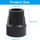 Bonsicoky Thickened Rubber Cane Tips 1 Inch