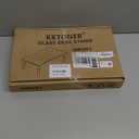 KKTONER GLASS Monitor Stand with Height Adjustable for Home Office 2 Pack Computer Monitor Riser PC Screen Riser for Desk Organzier Laptop