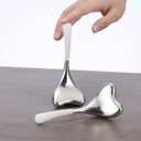 2-in-1 Gua Sha Cryo Sticks, Facial Skin Care Tools for Women Face and Eyes Massage, Unbreakable Stainless Steel Esthetician Supplies, Cooling Spa Ice Globes Roller with Carry Case (Silver)