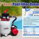 CIPU 10-inch Sand Filter Pump System for Above Ground Pools, 0.25HP 115V Pool Sand Filter with 4-Way Valve