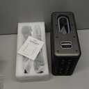 Karaoke Machine with Two Wireless Microphones, Powerful Portable Bluetooth Speaker for Adults & Kids, PA System with 2 Voice Mode, LED Lights, Supports TWS/AUX/USB/TF for Party(Gray+Sliver