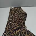 SweatyRocks Women's Ruffle Midi Skirt Leopard Print Slit Split High Waisted Flowy Long Skirts (Large, Brown)