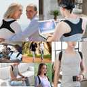 Posture Corrector for Men, Adjustable Back Support Brace, Comfortable Shoulder Brace, Breathable Posture Corrector for Women, Shoulder, Spine and Neck Pain Relief (Noir Black, M) 13.441*11.568inch