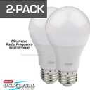Genie GLEDB2-R2 2 Pack Garage Door Opener LED LIGHT BULB, 4000K,White