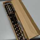 25" Ground Anchors Screw in, Mobile Home Anchors with Upgraded Wider Spiral Blades, Earth Anchors Swing Set Anchors High Wind Heavy Duty for Shed, Trampoline, Carports(Set of 4) (Black)