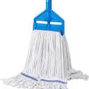 KeFanta Commercial Mop 60 inch Heavy Duty Industrial Wet Mops with Long Handle,Looped-End String Cotton Mop for Home, Kitchen,Garage,Office and Concrete/Tile Floor Cleaning