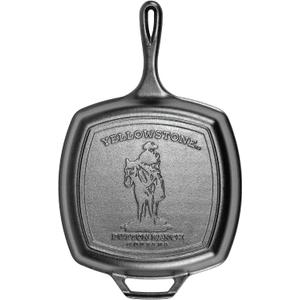Lodge Yellowstone - 10.5" Square Grill Pan, Cowboy on Horseback