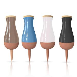 Ollas (Set of 4) | 12oz Terracotta Plant Watering Globes - Self Watering Planter Insert - Automatic Plant Watering Devices | Vacation Watering Pots for Indoor & Outdoor Plants (Black, Blue, White and Pink)