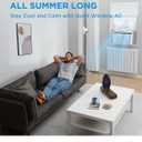 Midea Inverter Window Air Conditioner with Heat Quiet Window AC Unit and Heat Combo with Dehumidifier Cools up to 550 Sq. Ft. Energy Star Rated, Smart Control, Remote, 12,000 BTU