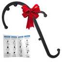 LiBa Back and Neck Massager - Trigger Point Massage Tools for Pain Relief and Manual Massage Hook Therapy Handheld Back Neck Shoulder Massager Black - Gift for Women & Men