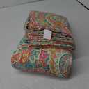 Autumn Dream Cotton Bedspread Quilt Sets, 3 Pieces Reversible Comforter Coverlet Sets, Yellow Gorgeous Paisley Bedspread,King Size (King (96by108 inch))