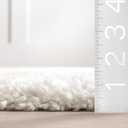 Nuloom Marleen Off-White, 3'2" x 5', Solid, Shag, Soft and Plush, High Traffic, Stain Resistant, Easy Clean, Durable Area Rug for Bedroom, Living Room, Dining Space, Den, Foyer, Entryway