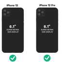 OtterBox iPhone 12 & iPhone 12 Pro Commuter Series Case - Black, Slim & Tough, Pocket-Friendly, with Port Protection