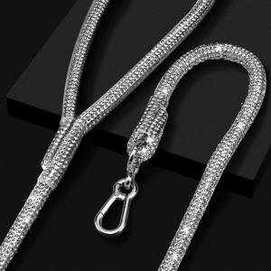 Stylish and Luxurious Rhinestone Dog Leash,43 Inches Full Diamonds Design for Wedding and Everyday Walking,Sparkly Rhinestones Dog Leash for Dogs Cats