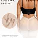 Lover-Beauty Low Back Shapewear Shorts for Women Tummy Control Butt Lifting Body Shaper Panties Underwear (Beige, S)