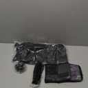 Yoga Bag Set for Women Including Yoga Mat Tote Bag Booty Resistance Band Non Slip Sports Socks Silicone Ties for Pilates Travel Workout Office (Without Mat) (Black)