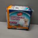 Simple Solution Disposable Dog Diapers, Female Dog Diapers, Puppy Potty Training, Incontinence and Heat Cycle Protection, Large Diapers for Dogs, 18-27 Inch Waist, 30 Count