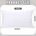 Barydat Twin XL Dorm Headboard Pillow, Plush Back Support,White