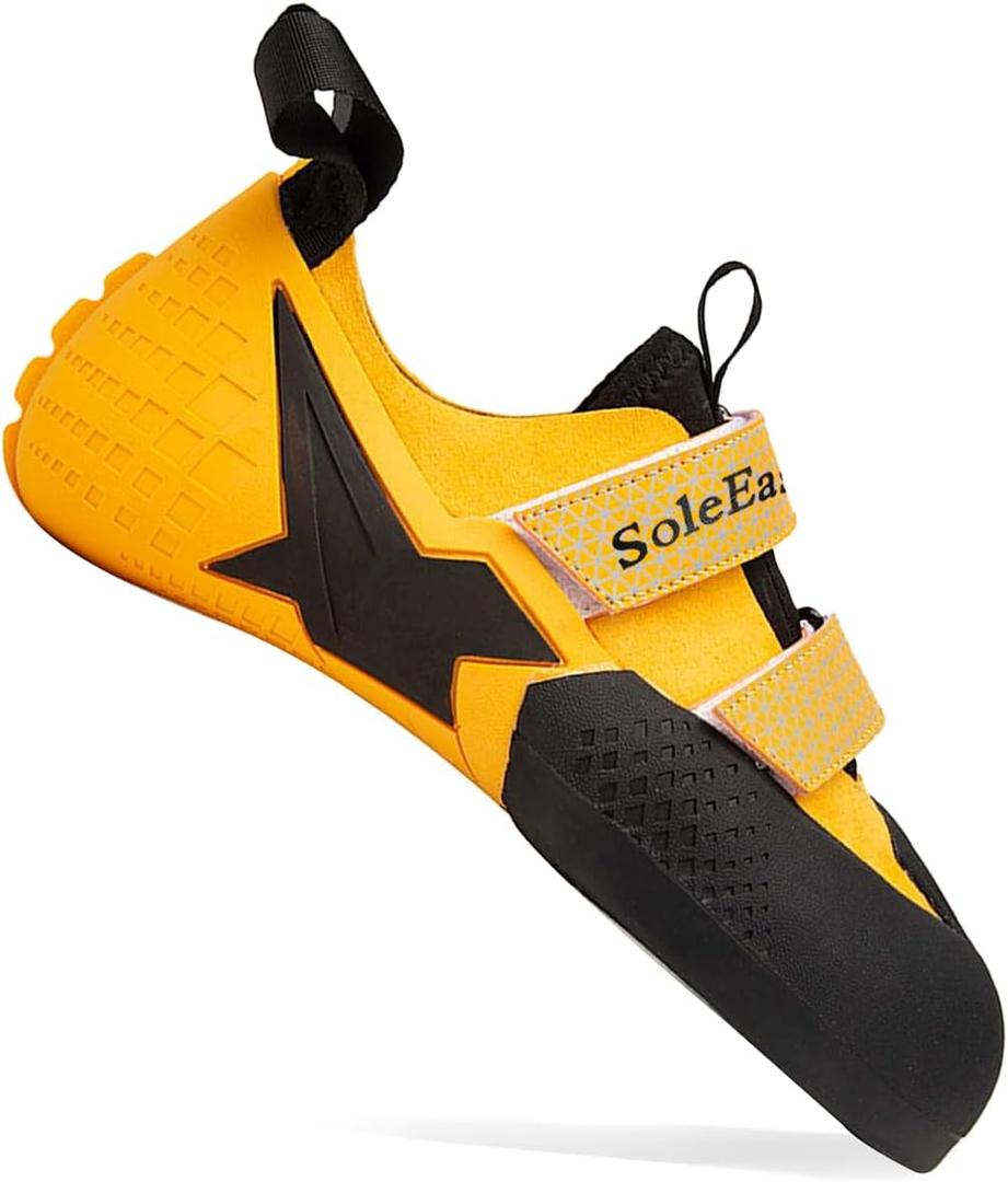 Entry-Level All-Around Men & Women Climbing Shoes for Gym and Sport Climbing (10 Narrow Women/9 Narrow Men, 110-Yellow)