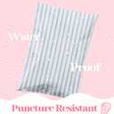Pretty Package Store 6x9 Designer Poly Mailer 100 Pack Heavy Duty Waterproof Self Seal Shipping Bags for Small Business Large Mailing Envelopes Bulk Tear Resistant Packaging Blue Stripe
