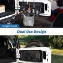 JOYTUTUS Tailgate Table Organizer for Wrangler JL & JLU Wrangler JK & JKU(2007-2026) - 85lb Capacity Foldable Cargo Shelf, MOLLE-Compatible Camping Storage with Anti-Rattle Design