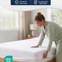Twin Mattress Fitted Sheet - Classic Jersey Knit, 4 Way Elastic Stretch - 15" Deep Pocket Fitted Bottom Sheet Only - Ultra Soft, Easy Care & Stays Secure All Night - Hotel Inspired Home Sleep - White