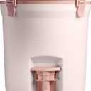STANLEY Adventure Fast Flow Water Jug 2 Gallon Leakproof Ice Water Dispenser Insulated Beverage Cooler Easy Pour Spigot and Latched Foam Lid BPA-Free (Rose Quartz)