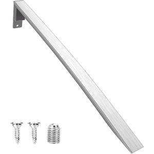 Upgraded W10837029 Refrigerator Door Handle w/Set Screw Compatible with Whirlpool Refrigerator Handle, Stainless Steel Fridge Door Handle Replacement, Replace Part W10653471, 4338550