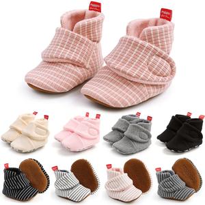 Baby Booties Infant Newborn Boys Girls Slippers Warm Crib Sock Shoes Indoor First Walkers Prewalker