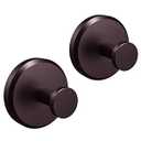 HOME SO Suction Cup Hooks for Shower & Bathroom Towel Holder 2-Pack – Suction Cups Hooks for Hanging Towels, Robes, & Coats - Tiles, Glass Door or Mirror – Shower Hooks & Towel Hooks Organizer - Bronze