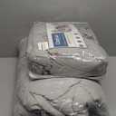 CozyLux King Size Comforter Set Light Grey - 7 Pieces Bed in a Bag King, Luxury Soft Bed Set for All Seasons, Bedding Set with Down Alternative Comforter, Sheets, Pillowcases & Shams