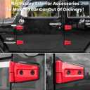 Door Hinge Cover Trim Exterior Accessories for Jeep Wrangler JK JKU Sport Rubicon Sahara X Unlimited 2-Door & 4-Door 2007-2018 (Red 8PCS)