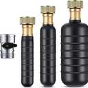 Enhon 3Pcs Drain Cleaning Bladders with Shut Off Valve, Fit 1" to 6" Drain Pipes, Sewer Bladder Unclogger with 3/4'' Shut Off Valve, Unclogs Stubborn Blockages in Sewer/Line/Sinks/Shower