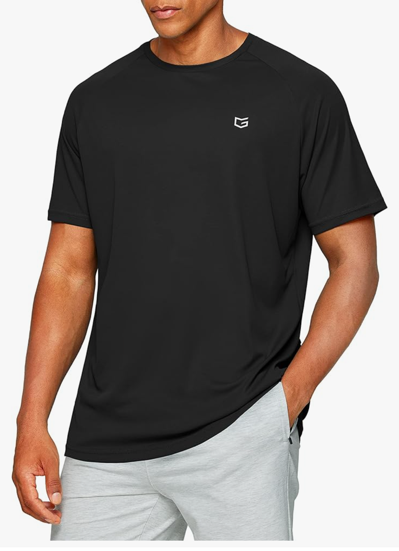 Men's Dry Fit Short Sleeve T-Shirt Crewneck Lightweight Tee Shirts for Men Workout Athletic Casual XL
