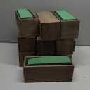 Havawish 10 Sets 10 x 4 x 4 in Wood Rectangular Planter Boxes Bulk Wood Flower Box Centerpiece Vases with Floral Foam Blocks Rustic Flower Pot Indoor Window for Wedding Arrangement