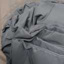 DREAMCARE Full Size Sheets Set - 4 Pcs Cooling Bed Sheets with Up to 15" Deep Pockets - Soft, Long-Lasting 100% Brushed Polyester with Side Pocket (Mineral Blue)