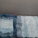 OLANLY Bathroom Rug Set 2 Piece, Soft Absorbent Microfiber Bath Rug Set, Non-Slip, Machine Wash Dry, Plush Shaggy Bath Mats for Bathroom (30"x20"+24"x16", Peacock Blue)