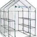 Miracle-Gro Clear 56 in. W X 56 in. D X 76 in. H Greenhouse