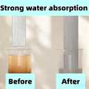 Mini Foldable Desktop Mop, Sponge Wet & Dry Mop, Portable Lazy Self-Squeeze, No Hand Wash for Bathroom, Kitchen, Desktop, Glass, Living Room, Car (2-Pack+6 Pads+3 Hooks)