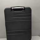 LUGGEX Top Opening Carry On Luggage, Aluminum Frame, Black, 20"