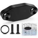 Saillong 1 Pack LS Billet Oil Cooler Block off Plate on Oil Pan LS Billet Port Plate Compatible with Gen III IV Series Engines LS3 LSX LS1 LS2 LS6 L9H LQ4 LQ9 L92 4.8L 5.3L 5.7L 6.0L 6.2L (Black)